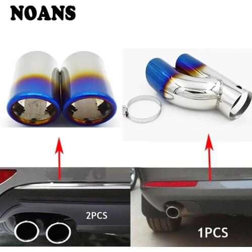 3 Colors Automobiles Car Exhaust Tip Muffler Pipe Cover For Skoda Octavia A7 A5 2 Yeti Superb 1.4T 1.6T 1.6L Auto Accessories