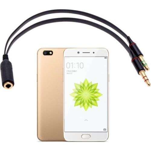 2021 New 3.5mm Audio Cable Adapter 2 in 1 Stretch-resistant TPE Convenient Headphone Splitter For Mobile Phones Headset Laptops