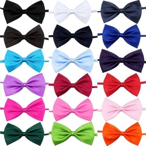 New 1Pc Pet Dog Car Puppy Necktie Bow Tie Ties Collar Toy Bow Clothes Pet Adjustable Neck Tie Striped Portable Bow Pet Collar