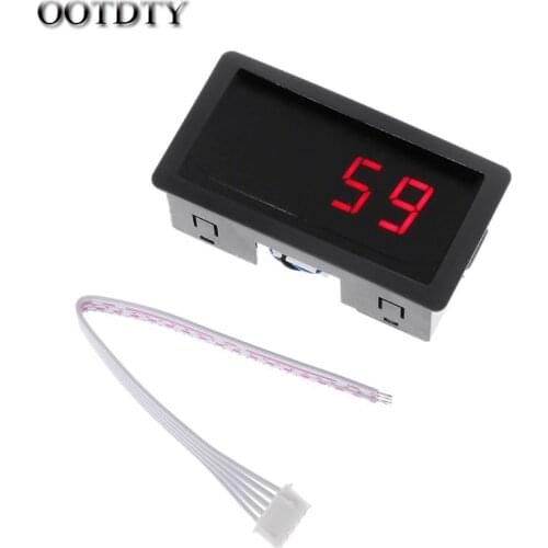 OOTDTY Digital Counter DC LED 4 Digit 0-9999 Up/Down Plus/Minus Panel Counter Meter with Cable dorp shipping