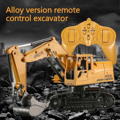 RC Truck RC Car RC Digger 2.4G 8Channel 1:24 Alloy Excavator Remote Control Construction Vehicle Car Truck Model Toys For Boys
