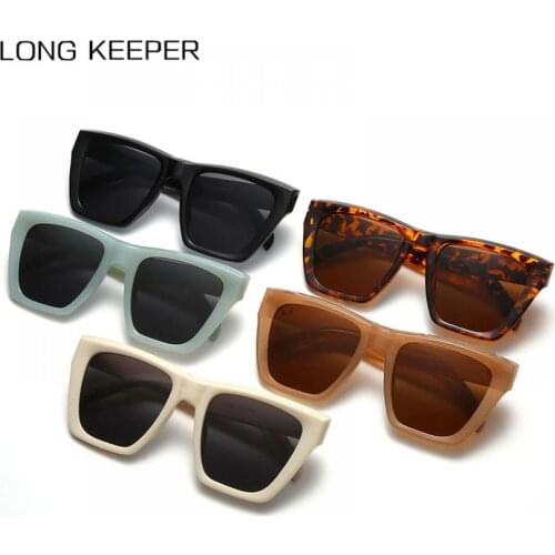New Fashion Women Luxury Brand Square Sunglasses Ladies Vintage Oversized Sun Glasses Female Leopard Glasses UV400 Oculos De Sol