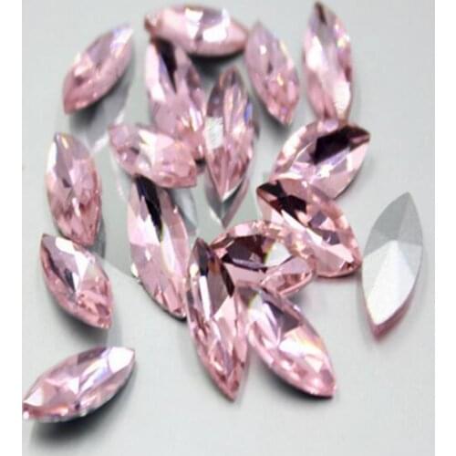 Various Size Pink Color Horse Shape Hand Craft Pointback Rhinestones Glass DIY Crystal Rhinestone Garment Dress Decoration
