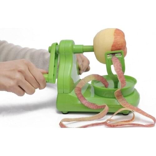 1PC Electric Spiral Apple Peeler Cutter Slicer Fruit Potato Peeling Automatic Battery Operated Machine With Charger Eu Plug