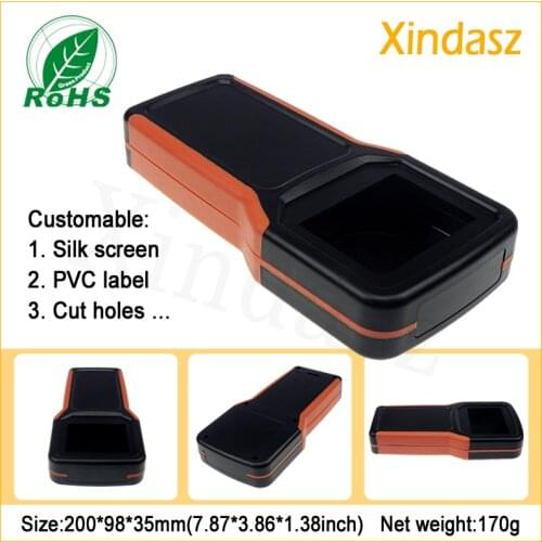 XDH03-7)diy box enclosure 200*98*35mm Plastic handheld enclosure project box instrument case handheld electronic enclosure