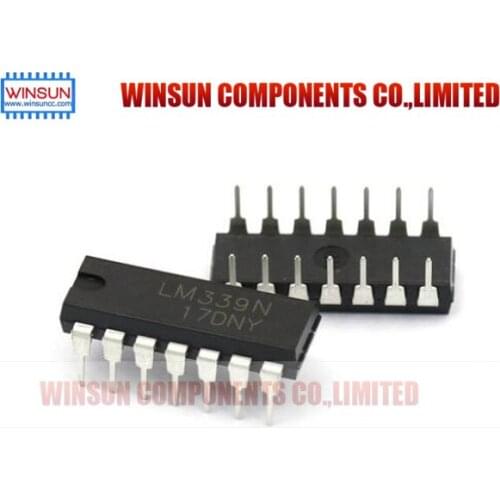 10PCS LM339N DIP14 LM339 DIP Quad Single Supply Comparators new and original