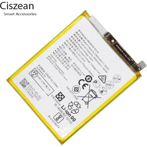 10pcs /lot 3000mAh Replacement Battery HB366481ECW For Huawei P9 /P9 Lite G9 Honor 8 5C VNS-DL00 VNS-L23 Bateria Batteries
