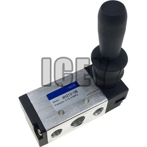 5 Way 2 Position 4H210-08 Pneumatic Hand Lever Operated Control Pneumatic Manual Valve