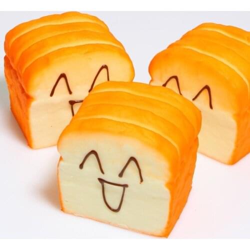 Antistress Scented Sweet Charms Bread Kids Toy Food Pretend Play Kitchen Toys Squishy Slow Rising Slice Bread Antistress Toy