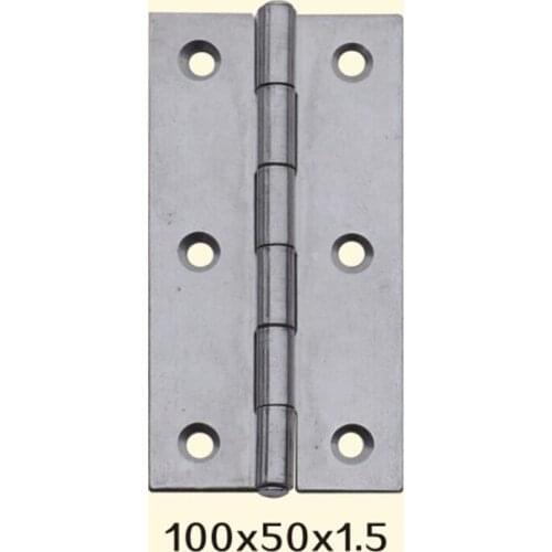 Freeshipping 100*50*1.5mm Iron Metal Hinge Sewing Machine Folding Table Furniture Flip Tray Hinges Big Door Hinges