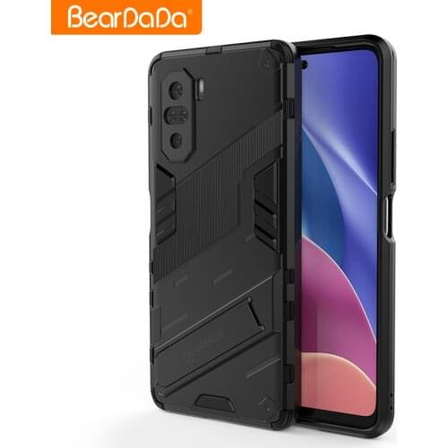 For Xiaomi Poco F3 Case Cover for Xiaomi Poco F3 X3 Pro NFC M3 Protective Cover Punk Armor Shell Kickstand Hard Back Phone Case
