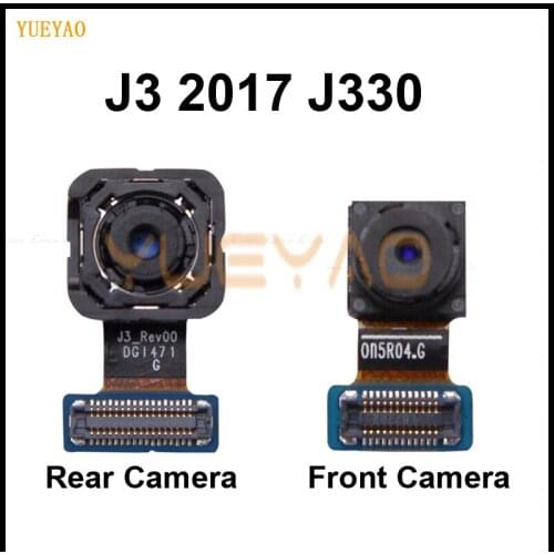For Samsung Galaxy J3 2017 / J330 Back big Main Rear Camera front camera Module Flex Cable Replacement parts