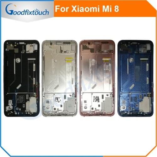 For Xiaomi 8 Mi 8 Mi8 Lite Housing Middle Frame Bezel Plate Cover For Xiaomi 8 Lite Cover Mid Faceplate Replacement Parts