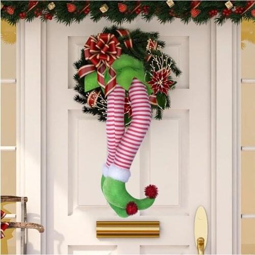 Fowecelt Christmas Home Decor New Year Goods 2022 Christmas Tree Table Door Window Ornaments Decor Elf On The Shelf Xmas Gift