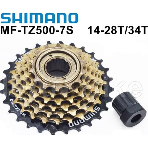 Shimano MF-TZ500 -7 Cassette 7 Speed Bicycle Freewheel 14-28T 14-32T TZ500 Cassette MTB Road Cycling Bike Cassette Sprocket