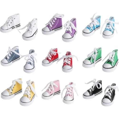Doll Shoes 1/4 Accessories Canvas Fashion Summer Toys Mini Sneakers Denim Boots