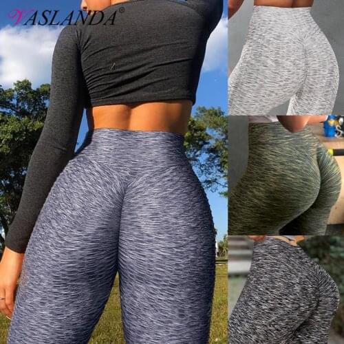 Workout Leggings Scrunch Butt Lifting Sport Leggings Seamless Women High Waist Textured Tights Gym Sportswear Fitness Leggins