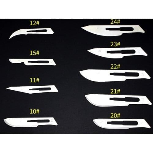 Medical Carbon Steel Sterile Blade Golden Ring Disposable Surgery Blade Cosmetic Plastic Surgery No. 11