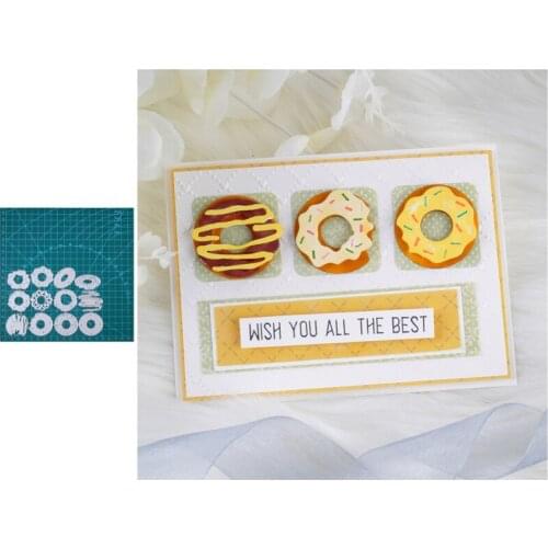 Donut Set Home Food Metal Craft Dies Cutting For Diy Scrapbooking Paper Handmade Mold 2021 Embossing Newest Decoration Craft