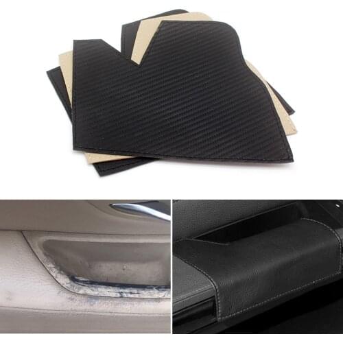 Microfiber Leather Car Interior Driving Side Door Handle Armrest Panel Pull Trim Cover For BMW 5 Series F10 F18 2011-2017