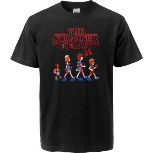 The Stranger Nerds TV Show Stanger Things 2019 Summer New Men T-Shirt Fashion Harajuku Casual Cotton High Quality Loose Tops Tee