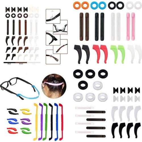 12Pairs/lot Anti Slip Silicone Glasses Ear Hooks For Kids And Adults Round Grips Eyeglasses Sports Temple Tips Soft Ear Hook