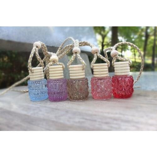 New Fashion 4ML High-grade Car Perfume Pendant Bottle Ornaments Car Hanging Decoration Perfume Bottle 5PCS/LOT