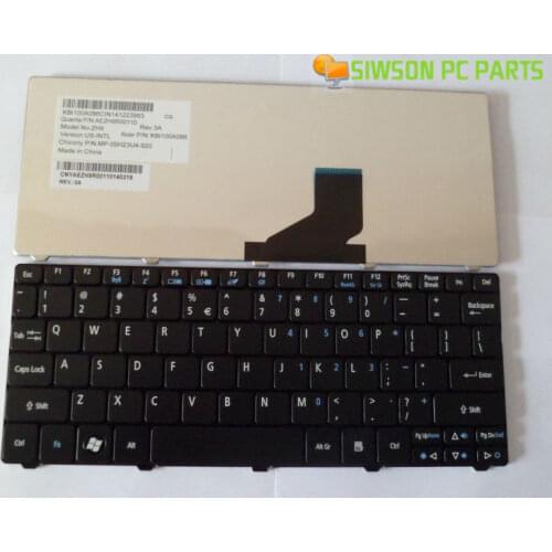 OEM US Layout Keyboard Replacement for Acer Aspire One D255 D255E AOD255E D257 D-257 AOD257 Black