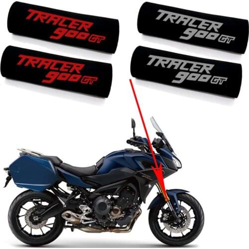 Motorcycle Front Fork Dustproof Waterproof Sleeve Stretch Fabric Velcro Shock Absorbers Protective Case For Yamaha Tracer 900 GT