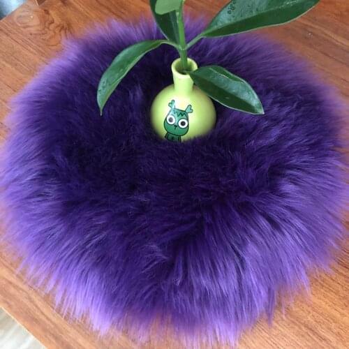 Plush cup pad, round decorations, pad, cosmetics, coffee table, notebook pad, soft, luxurious and fashionable