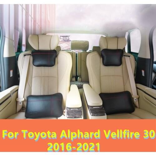 Car headrest bones seasons lumbar pillows neck pillow with a neck pillow accessories For Toyota Alphard Vellfire 30 2016-2021
