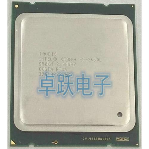 Intel xeon E5-2630L e5 2630L 2.0GHz LGA2011 socket 6-Core Intel server processor E5 2630L CPU