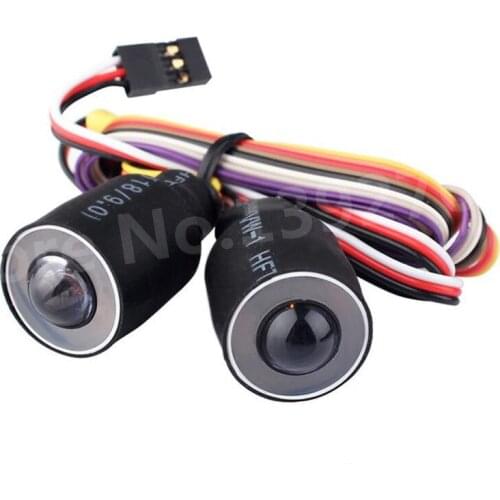 RC Cars SCX10 D90 Wrangler With Channel Angel Eyes 17mm RC Simulation Climbing Light Headlamp For 1/10 Models Remote Control Car