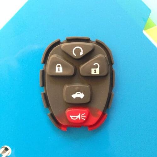 For Buick For Chevy 5 Buttons Rubber Pad For GM 22733524 Remote Control 30pcs/lot