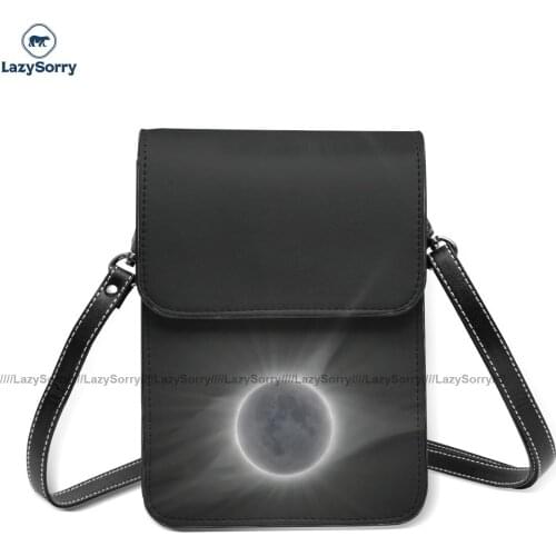 Moon Shoulder Bag Retro Leather Travel Mobile Phone Bag Woman Gifts Bags