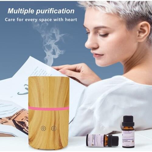 200ml ultrasonic aroma diffuser air humidifier with Bluetooth speaker essential oil diffuser LED night light for home office