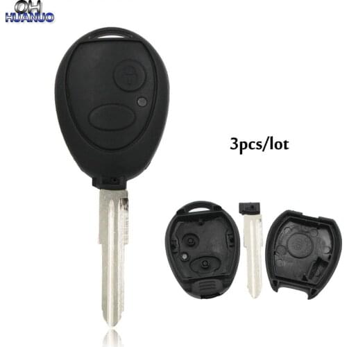 3PCS/LOT Replacement 2 Button Remote Control Key Shell Fit For Land Rover Discovery 1999-2004 Car Key Fob Without Cuts