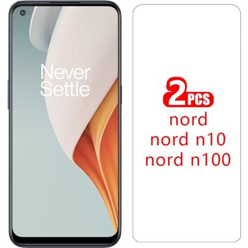 Tempered glass screen protector for oneplus nord n10 5g n100 case cover coque on one plus nordn10 nordn100 n 10 100 10n 100n bag
