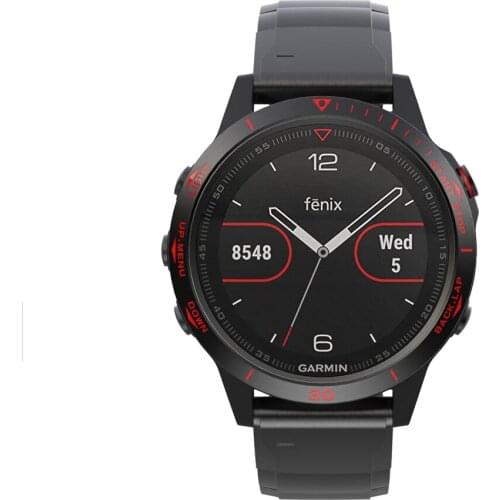 Watch Bezel Ring Protective Cover for Garmin Fenix5 Smart Watch Unique Stainless Steel Anti-scratch Etching Numbers Cover Ring