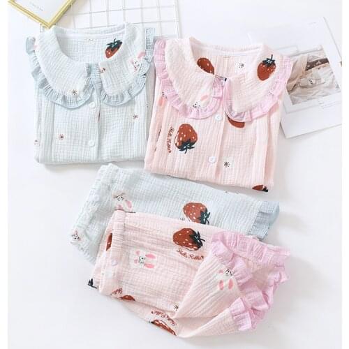 Fdfklak Womens Nightie For Pregnant Women Summer New Cotton Maternity Nightwear For Nursing Pink/Blue Pijama Maternal