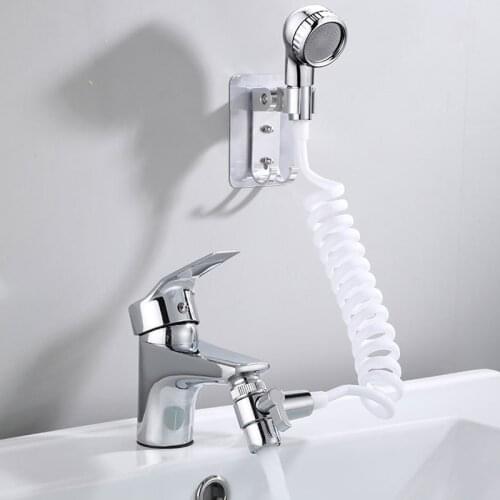 1 Set Bathroom Kitchen Sink Faucet Extender Shower Universal Nozzle Adapter Switchable Valve Device Faucet to Shower Extender