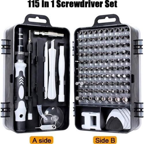 115 in 1Multi Screwdriver Set With 98 Precision Bit Hand Tool Screwdrivers For Computer PC Mobile Phone Repair Tools