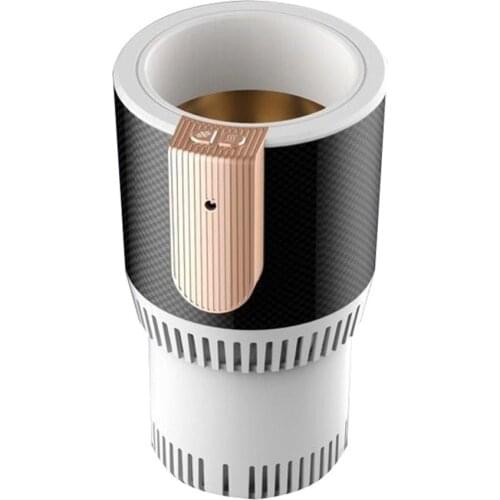 12V 2-in-1Mini Smart Car Refrigerator Cup Hot And Cold Travel Water Heating Milk Insulation Electric Cup Cooling Thermos