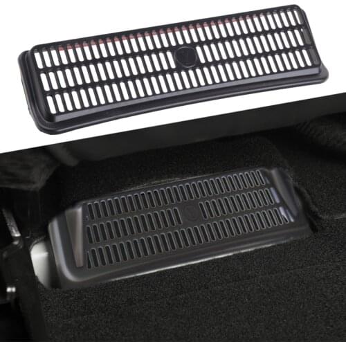 2Pcs Car Air Outlet Protection Cover Anti-blocking Dustproof Back Under Seat Air Conditioning Vent Cover Net For Tesla Model Y