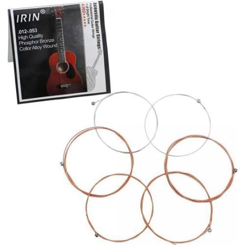 2x Pack Of 6 Phosphor Bronze Acoustic Guitar Strings High Quality Parts A103