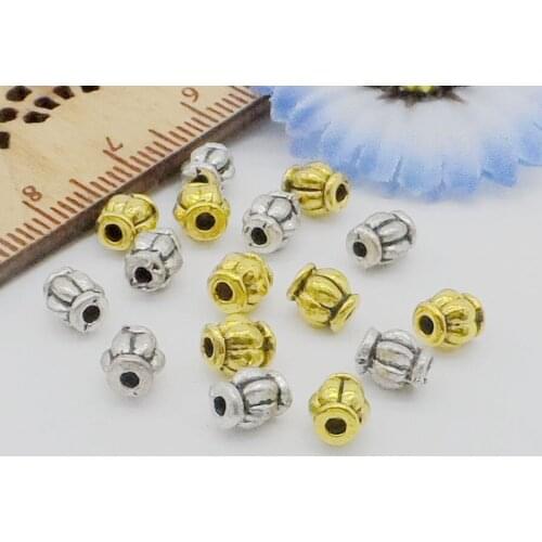 Free Ship 1000Pcs Tibetan Silver Spacer Beads For Jewellery Findings 6x4.5mm