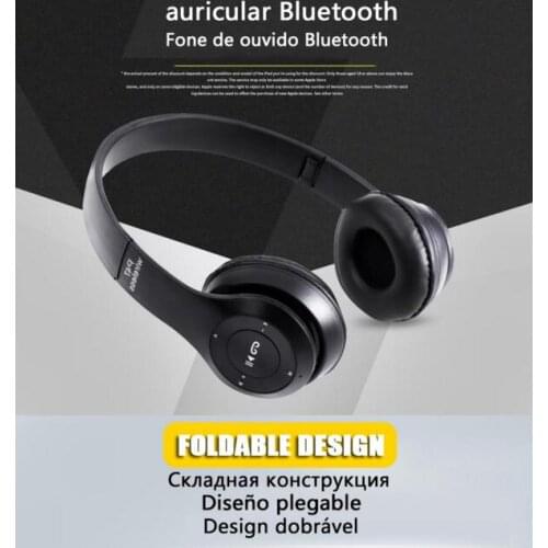 P47 Blutooth Wireless Headphone Audio Stereo Cordless Headset Auriculares Bluetooth For Computer Head Phone PC With Mic