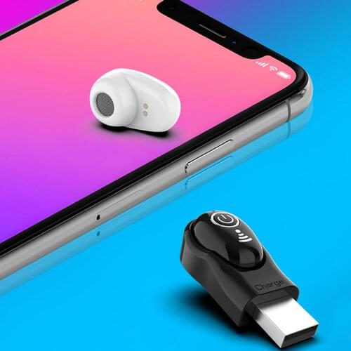 Mini Wireless Bluetooth 5.0 Stereo Invisible Headset In-Ear Earphone Earbud Sports Music Gaming Earphones Headsets For iPhone