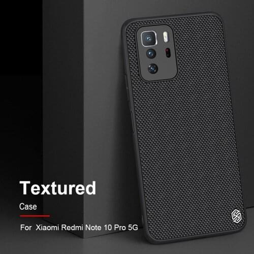 Nilkin for Xiaomi Redmi Note 10 Pro Max 10T 5G Case Nillkin Textured Nylon Fiber Durable Non-slip Cover on Redmi Note 10s 4G