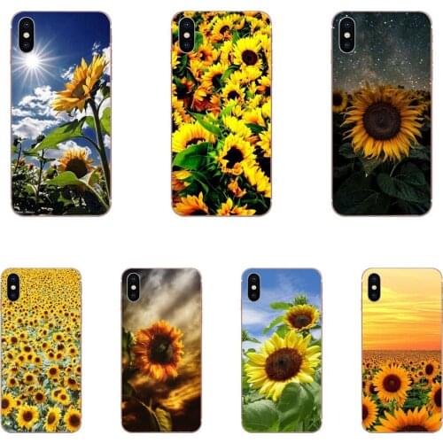 Colourful Style Sunflower For Sony Xperia Z Z1 Z2 Z3 Z4 Z5 compact Mini M2 M4 M5 T3 E3 E5 XA XA1 XZ Premium